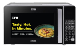 IFB 24L Solo Microwave Oven with 69 Auto Cook Menus (24PM2S, Silver, Mug Recipes, Steam Clean, Auto Reheat, Preset Timer, Power Save, Child Safety Lock, 10 Power Levels)