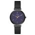 TIMEX Analog Watch for Women with Purple Round Dial & Black Stainless Steel Bracelet Band Water Resistant Women’s Wrist Watches – TWEL118SMU05