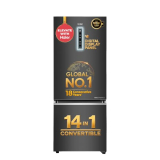 Haier 325 L 3 Star Frost Free Triple Inverter Bottom Mount Refrigerator, Digital Touch Display & 2X Bigger Fresh Storage (HEB-333GBA-P, Graphite Black, 14 In 1 Convertible Modes, 2026 Model)