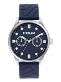 FCUK TRACKOR FW25 Men’s Analog Watch with Blue Case & Matt Blue Dial – FC182U