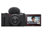 Sony Digital Camera ZV-1F |Ultra-Wide 20mm Prime Lens | Soft Skin Feature | Bokeh | Creative Look | Vlogging Camera|Made for Content Creators, Youtubers, Vloggers (DSLR)-Black