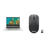 Lenovo Ideapad Slim 3 Chromebook Intel Celeron N4020 14”(35.56Cm) Fhd Ips Touchscreen Thin&Light Laptop(4Gb/64Gb Emmc/Chrome Os/Upto 10Hr Battery/2W X2 Hd Speaker) 82C1002Sha + 1K Dpi Wireless Mouse