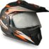 TVS Full Face Graphic Motorbike Helmet White & Red – M