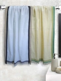 Athom Living Light Weight Cotton Premium Waffle Border Bath Towel 75X150 Cm Pack Of 2