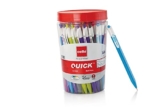 Cello Quick Blue Ball Pen Jar Of 60 Units |Ball Pens Blue | Jar Of 60 Units | Ball Pens Set For Students | Pens For Office Use | Ball Pens For Writing Pens | Best Pen For Exam