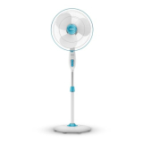 Havells Gatik Pro 400mm Pedestal Fan| 120 Ribs Guard for Safety| Smooth Oscillation| Heavy Base| ISI Marked | 2 Year Warranty | Blue