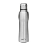 MILTON Elate 750 Stainless Steel Water Bottle 635 ml, Single Walled, ISI Certified I Leak Proof Lid, Rust Proof I For School, Office, Gym I Silver