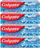 Colgate Maxfresh Blue Gel Peppermint Ice Toothpaste(600 G, Pack Of 4)