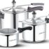 Greenchef Coral Combo 5 L, 3 L, 2 L Outer Lid Pressure Cooker(Aluminium)