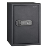 Amazon Basics Steel Security Safe With Programmable Biometric Fingerprint Lock – Secure Cash, Jewelry, Id Documents – 1.8 Cubic Feet, 13.8 X 13 X 19.7 Inches