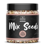 Organic Box 100% Natural Premium 5 In 1 Mix Seeds + Raisins For Eating (Pumkin Chia Sunflower Flax Seed + Raisin) | Mix Seeds | Diet Snacks – 400Gm