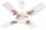 Longway Creta P1 600 Mm/24 Inch Ultra High Speed 4 Blade Anti-Dust Decorative 5-Star Rated Ceiling Fan (Ivory, Pack Of 1)
