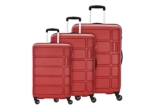 Kamiliant By American Touristerharrier Spinner Polypropylene (Pp) 3 Pc Set Crimson Red Hard Luggage Small, Medium & Large (56 Cm+68Cm+78Cm)