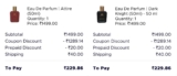 Loot Deal : 85% Off : The Man Company EDP, 50 ml @230.Apply Code : LOOTAttire : Dark Night : Buy 2 Qnty @400 & 3 Qnty @610.