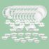 La Opala Diva Classique Collection Opal Glass Crockery | for Family of 8 | Dinner Set 53 pcs Aster Pink | Plates, Bowls & Cups for Dining | Microwave Safe | 100% Vegetarian | Extra Strong | White