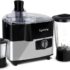 Lifelong Lljmg07 Juicer Mixer Grinder 500W With 2 Jars Liquidizing And Multipurpose Grinding Jar| Stainless Steel Blades| 2 Speed Options With Whip| 1 Year Warranty (Black)