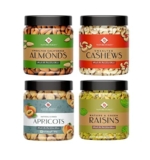 Nature Purify Dry Fruits Festival Gift Pack 1 Kg (Almond, Cashew, Raisins, Apricot – 250G Each)