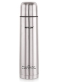 Nirlon Bullet Vacuum Insulated Flask/Hot And Cold Water Bottle/Double Walled Stainless Steel Bottle For Travel, Home, Office, School, Silver, 1000Ml