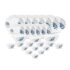 Signoraware Plastic Square Dinner Set, White, 24-Pieces