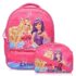 Stylbase Boy’S And Girl’S Soft Fabric Children Wheels Trolley Book Backpack School Travel Luggage (Multicolor) (Barbie)